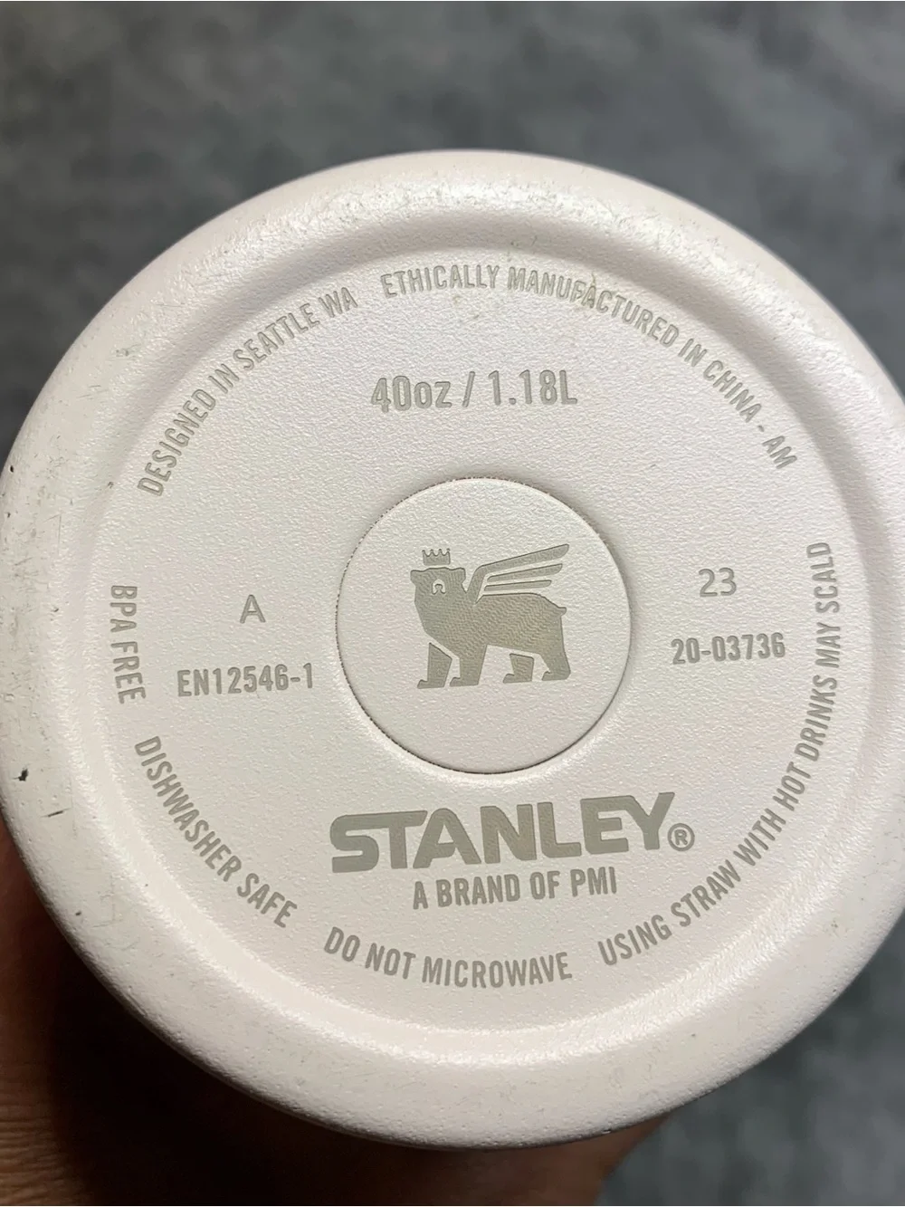 Stanley Pale Pink Travel Tumbler with Handle and Straw - Picture 3 of 7
